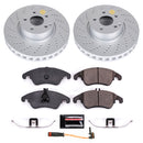 PowerStop Genuine Geomet Coated Rotor and Carbon-Fiber Ceramic Brake Pad Kit