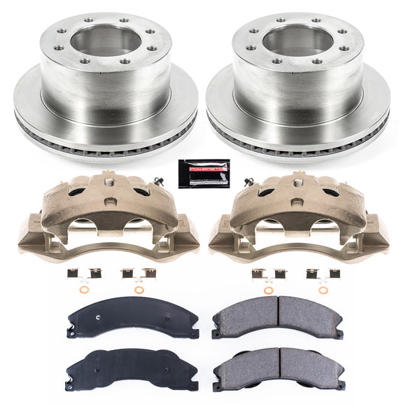 PowerStop OE Stock Replacement Low-Dust Ceramic Brake Pad, Rotor and Caliper Kit