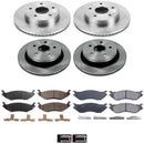 PowerStop OE Stock Replacement Low-Dust Ceramic Brake Pad and Rotor Kit