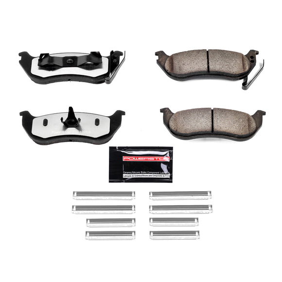 PowerStop Z36 Truck And Tow Carbon-Fiber Ceramic Brake Pads With Hardware