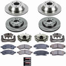 PowerStop OE Stock Replacement Low-Dust Ceramic Brake Pad, Rotor and Caliper Kit