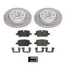 PowerStop Semi-Coated Rotor and Low-Dust Ceramic Brake Pad Kit