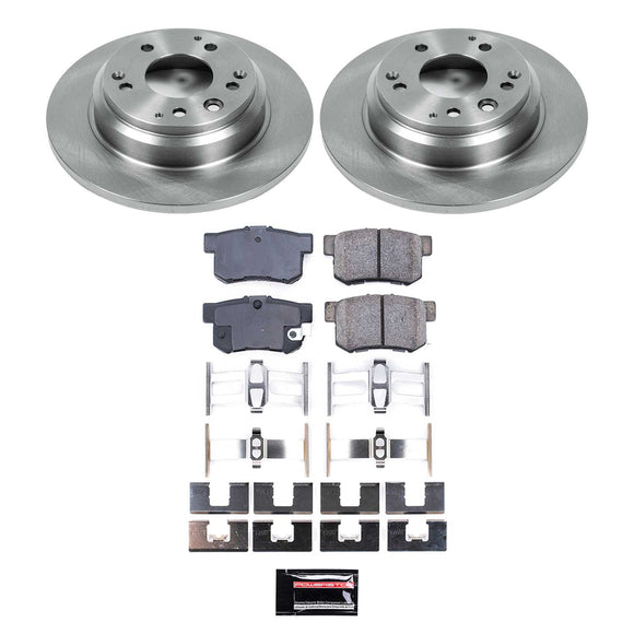 PowerStop OE Stock Replacement Low-Dust Ceramic Brake Pad and Rotor Kit