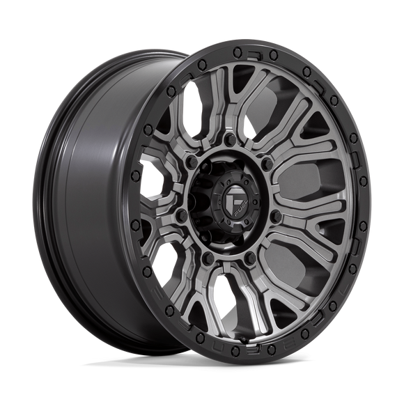 20x9 Fuel Off-Road D825 Traction Matte Gunmetal Black Ring 6x139.7 ET1 Wheel