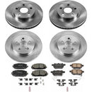 PowerStop OE Stock Replacement Low-Dust Ceramic Brake Pad and Rotor Kit