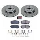 PowerStop OE Stock Replacement Low-Dust Ceramic Brake Pad and Rotor Kit