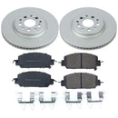 PowerStop Genuine Geomet Coated Rotor and Low-Dust Ceramic Brake Pad Kit