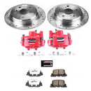 PowerStop Z26 Street Performance Ceramic Brake Pad, Drilled Slotted Rotor, and C