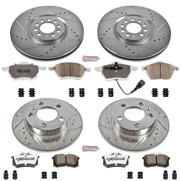 PowerStop Z26 Street Performance Ceramic Brake Pad and Drilled & Slotted Rotor K