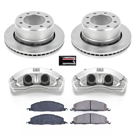 PowerStop OE Stock Replacement Low-Dust Ceramic Brake Pad, Rotor and Caliper Kit