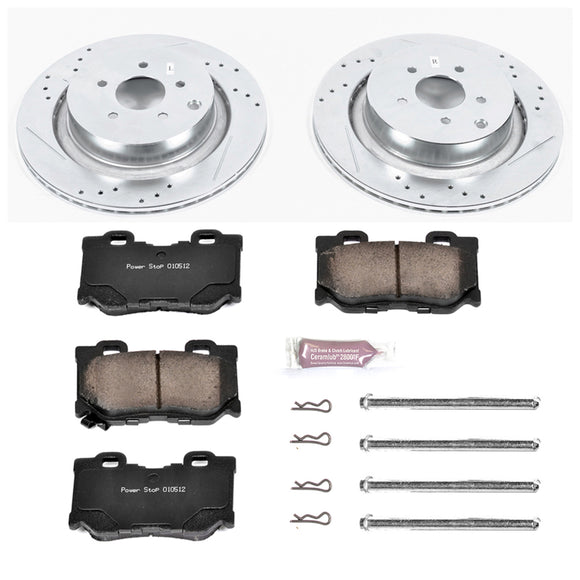 PowerStop Z23 Daily Driver Carbon-Fiber Ceramic Brake Pad and Drilled & Slotted
