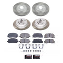 PowerStop Semi-Coated Rotor and Low-Dust Ceramic Brake Pad Kit