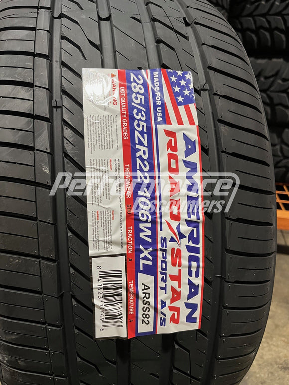 285/35ZR22 American Roadstar Sport A/S 106W BSW SL 285 35 22 2853522