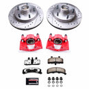 PowerStop Z36 Truck and SUV Ceramic Brake Pad, Drilled & Slotted Rotor, and Cali