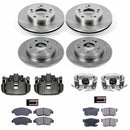PowerStop OE Stock Replacement Low-Dust Ceramic Brake Pad, Rotor and Caliper Kit