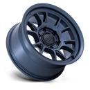 17X8.5 KMC KM729 Range Metallic Blue 5x127 ET-10 Wheel Rim