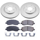 PowerStop Genuine Geomet Coated Rotor and Low-Dust Ceramic Brake Pad Kit