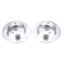 PowerStop Evolution Drilled Slotted Rotors Pair Rear For Audi A6 Quattro