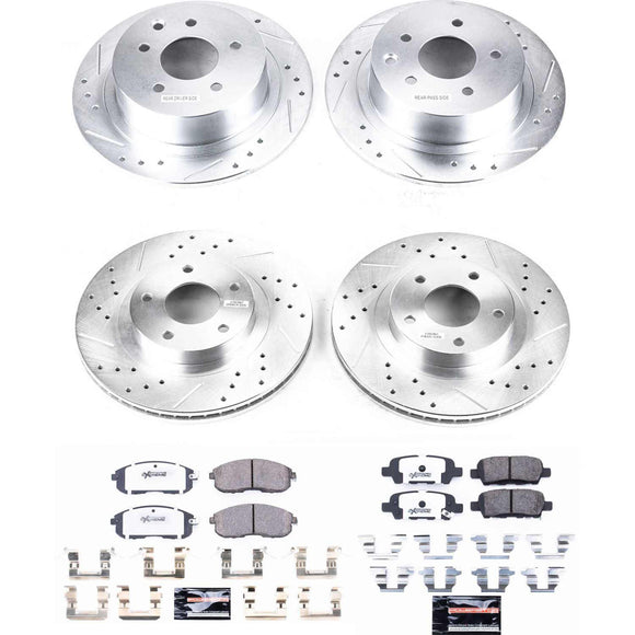PowerStop Z26 Street Performance Ceramic Brake Pad and Drilled & Slotted Rotor K