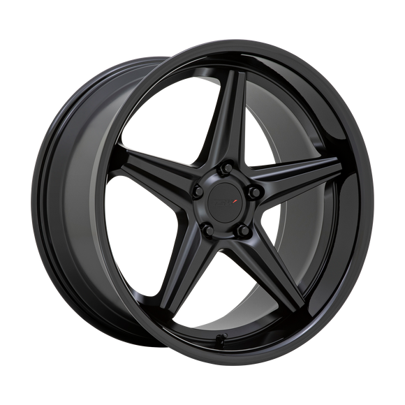 19X9.5 TSW LAUNCH Matte Black With Gloss Black Lip 5X120 ET40 wheel/rim