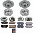 PowerStop OE Stock Replacement Low-Dust Ceramic Brake Pad, Rotor and Caliper Kit