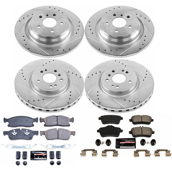 PowerStop Z23 Daily Driver Carbon-Fiber Ceramic Brake Pad and Drilled & Slotted