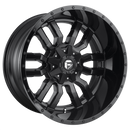 17x9 Fuel Off-Road D596 Sledge Matte Black Gloss Black Lip 6x135 ET-12 Wheel