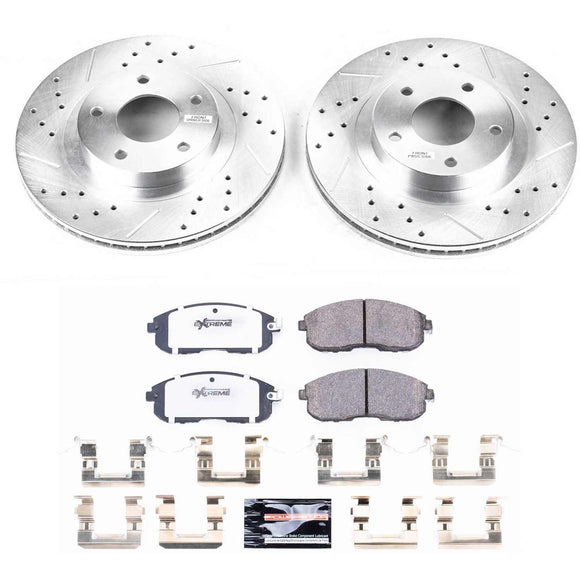 PowerStop Z26 Street Performance Ceramic Brake Pad and Drilled & Slotted Rotor K