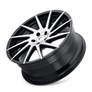 22x8.5 Kraze Spinner Black/Machined 5x112 ET40 wheel/rim