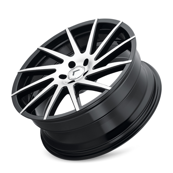 22x8.5 Kraze Spinner Black/Machined 5x112 ET40 wheel/rim