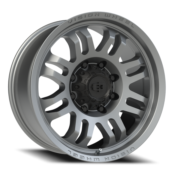 20x9.5 Vision 409 Inferno Gray Wheel 8x165.1 ET12 CB125.1