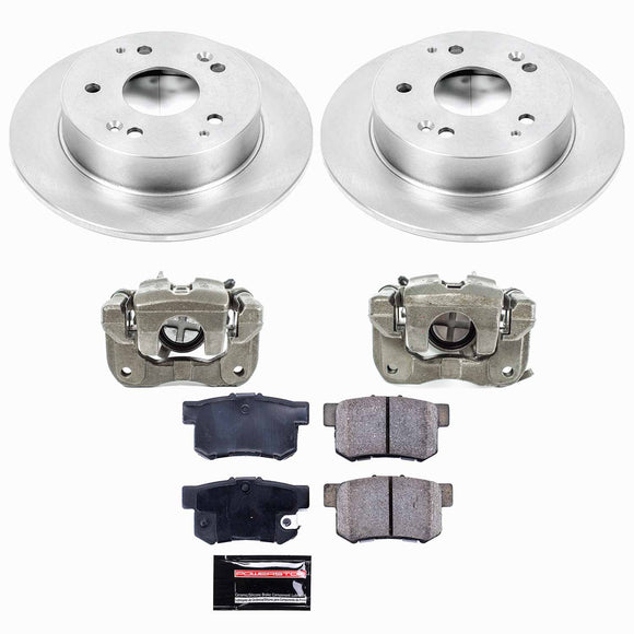 PowerStop OE Stock Replacement Low-Dust Ceramic Brake Pad, Rotor and Caliper Kit