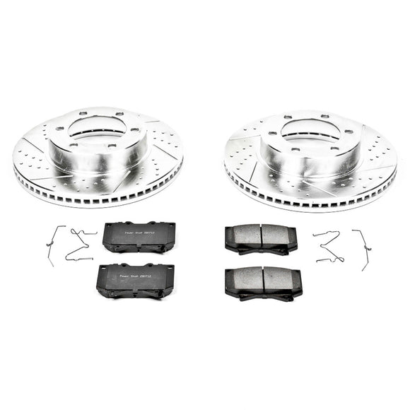PowerStop Z23 Daily Driver Carbon-Fiber Ceramic Brake Pad and Drilled & Slotted
