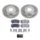 PowerStop Semi-Coated Rotor and Low-Dust Ceramic Brake Pad Kit