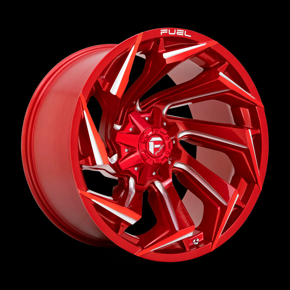 22X12 Fuel D754 REACTION Candy Red Milled 8X180 ET-44 wheel/rim