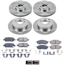 PowerStop OE Stock Replacement Low-Dust Ceramic Brake Pad and Rotor Kit
