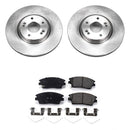 PowerStop OE Stock Replacement Low-Dust Ceramic Brake Pad and Rotor Kit