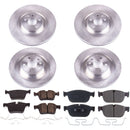 PowerStop OE Stock Replacement Low-Dust Ceramic Brake Pad and Rotor Kit