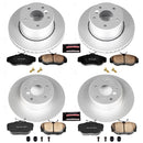 PowerStop Genuine Geomet Coated Rotor and Carbon-Fiber Ceramic Brake Pad Kit