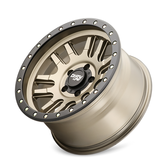 17x9 Dirty Life Canyon Pro Satin Gold 6x139.7 ET-12 CB106 Wheel Rim