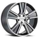 20x11 Vision V223 Stunner Anthracite Machined Face Wheel 5x120 ET40 CB67.1