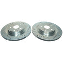 PowerStop Evolution Drilled Slotted Rotors Pair Rear For Toyota Sienna