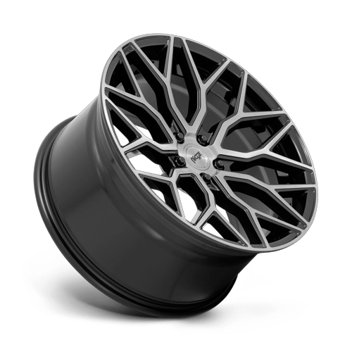 19X8.5 Niche M262 MAZZANTI Gloss Black Brushed Face 5X114.3 ET35 wheel/rim