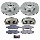 PowerStop OE Stock Replacement Low-Dust Ceramic Brake Pad, Rotor and Caliper Kit