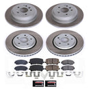 PowerStop Semi-Coated Rotor and Low-Dust Ceramic Brake Pad Kit