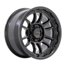 17X8.5 KMC KM727 WRATH Satin Black 5X127 ET0 wheel/rim-5