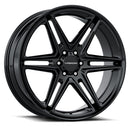 22x9.5 Vision 476 Wedge Gloss Black Wheel 5x115 ET8 CB74.1-2