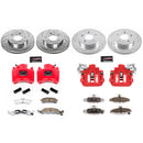 PowerStop Z26 Street Performance Ceramic Brake Pad, Drilled Slotted Rotor, and C