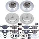 PowerStop Genuine Geomet Coated Rotor and Carbon-Fiber Ceramic Brake Pad Kit
