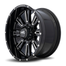 20x10 Hardrock Spine XPosed Gloss Black Milled 6x135 ET-19 wheel/rim